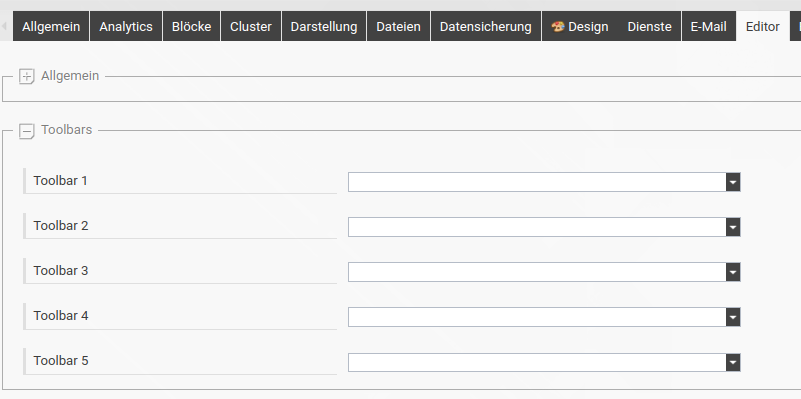 Mandantenadministration _ Editor _ Toolbars_2 Mandantenadministration _ Editor _ Toolbars_2