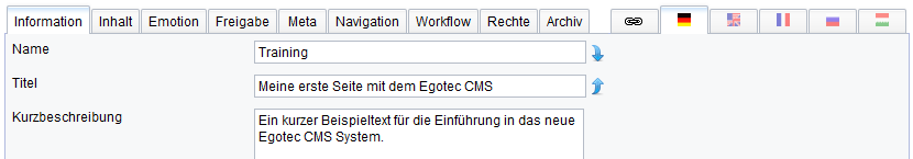 Übersicht Seite Übersicht Seite