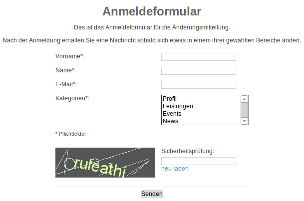 Anmeldung